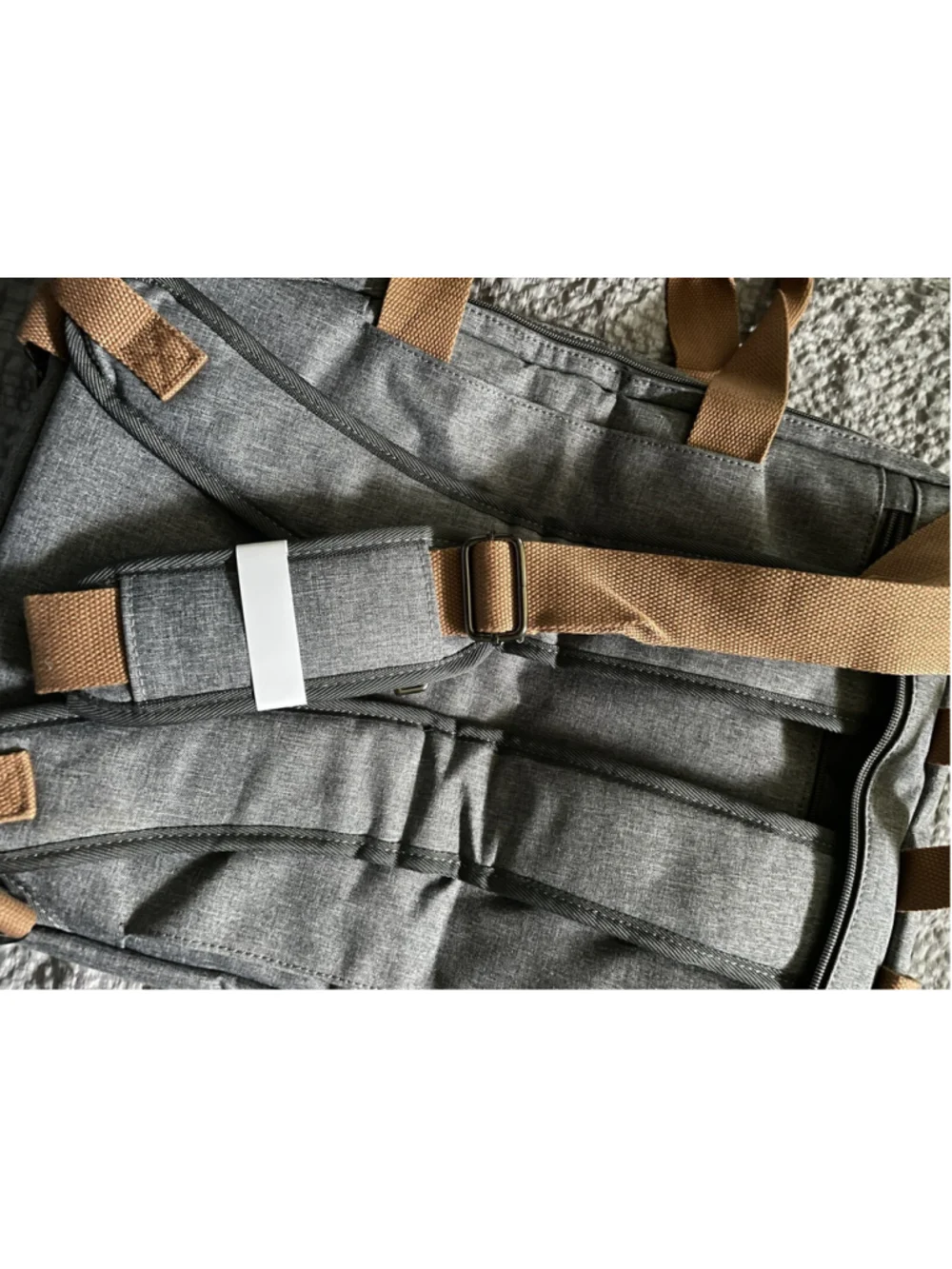 Le Periple Computer Backpack Grey New 18